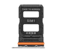 Clappio Dual nano SIM Replacement Tray for Xiaomi 14 Ultra, White