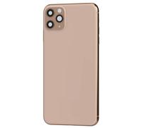 Clappio Frame + Battery cover for iPhone 11 Pro Max Rear window, Rose Gold