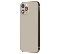 Clappio Frame + Battery cover for iPhone 12 Pro Max old rear window, Beige