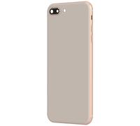 Clappio Frame + Battery cover for iPhone 8 Plus Gold rear window, Light Pink