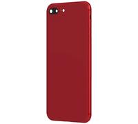 Clappio Frame + Battery cover for iPhone 8 Plus Red rear window, Red