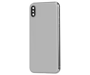Clappio Frame + Battery cover for iPhone XS Max Rear window White, Light Grey
