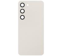 Clappio Replacement Battery Cover for Galaxy S23 with Integrated Adhesive, Beige