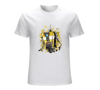 Claptrap Robot Splat Borderlands Mens T-Shirt Casual Cotton Unisex White Tee Tops XL