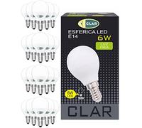 CLAR - E14 Led Light Bulb Cool White, Cool White Light Bulbs, Cool White Window Lights, E14 Bulb Cool White, Cool White Led Bulb, E14 Cool White Bulb, SES E14 Bulb Cool White, 6W (Pack 20)