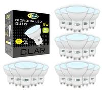CLAR - GU10 LED Spotlight Bulb, 9W 6000K Cool White (Pack of 20)