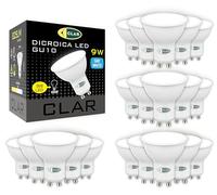 CLAR - LED spotlight, GU10 LED, GU10 bulb, GU10 bulb, GU10 LED bulb, GU10 LED, spotlight bulb, LED spotlight GU10, recessed LED spotlight, GU10 spotlight, GU10 4000K, 9W (Pack of 20)