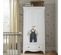 Clara 2 Door Double Wardrobe - White & Ash