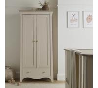 CuddleCo Clara 2 Door Nursery Wardrobe - Cashmere & Ash