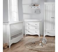 Clara 3 Piece Nursery Furniture Set White