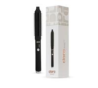 Clara Anti-Frizz Ionic Slim Hot Brush 32mm Thermal Heated Round Hair Styling Brush with 5.5mm Bristles, Triple Heat Settings, 3-in-1 Blowout, Wave & Smooth Finish Styling Tool - Black