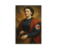 Clara Barton Poster 1 Art Canvas Painting Decor Wall Print Photo Home Modern Decorative 08x12inch(20x30cm)