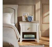 Clara Bedside Table - Cashmere & Ash