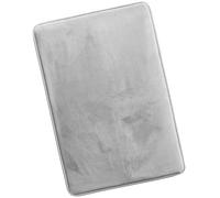 Clara Clark Bathroom Rugs, Ultra Soft Plush Bath Mat for Bathroom, Non-Slip, Velvet Memory Foam Bath Rugs, 20 x 32, Solid Silver