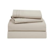 Clara Clark Bed Sheets, Premier 1800 Series Bed Sheet Set, Deep Pocket, Wrinkle, Fade, Stain Resistant, Luxury Soft Bedding Sheets & Pillowcases, Full, Linen