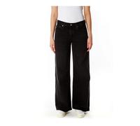 Clara Low Rise Wide-Leg Jeans, female, Agolde, Wide Jeans, Black, W31, Jeans W31