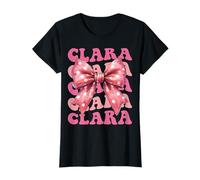 Clara Name Coquette Bow Aesthetic for Women Girls T-Shirt