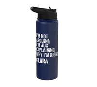 Clara Quote Funny Birthday Custom Name Idea Engineer Stainless Steel Insulated Water Bottle