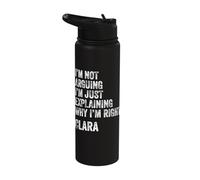 Clara Quote Funny Birthday Custom Name Idea Engineer Stainless Steel Insulated Water Bottle