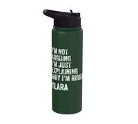 Clara Quote Funny Birthday Custom Name Idea Engineer Stainless Steel Insulated Water Bottle