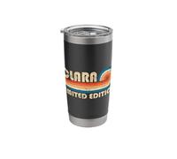 Clara Retro 70s 80s Sunset Stripe Stainless Steel Insulated Tumbler