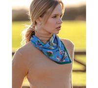 Clare Haggas Medium Silk Walk On The Wild Side Scarf - Blue - Size: One Size