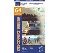 Clare, Kerry and Limerick Discovery Map 64 ~ With free distance ruler