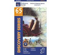 Clare, Limerick and Tipperary Discovery Map 65 ~ With free distance ruler