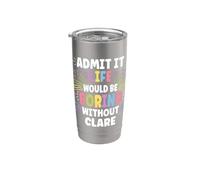 Clare Personalized Name Funny Cute Custom Clare Name Stainless Steel Insulated Tumbler