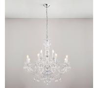 clarence 12 lights ceiling pendant light in polished chrome