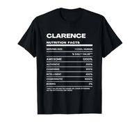 Clarence Nutrition Facts Name Value Graphic T-Shirt