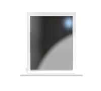 Clarence Ready Assembled Mirror in White Gloss & White - Welcome Furniture | TJ Hughes