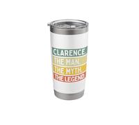 Clarence The Man The Myth The Legend Funny Personalized Stainless Steel Insulated Tumbler