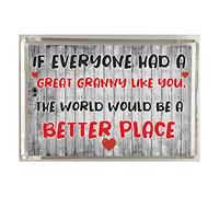 'Clare's Cosmetics' Nice Gift For Great Granny - The World Would Be A Better Place - Fridge Magnet - Novelty Present