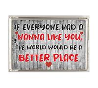 'Clare's Cosmetics' Nice Gift For Nanna - The World Would Be A Better Place - Novelty Fridge Magnet - Great Present