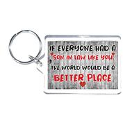 'Clare's Cosmetics' Nice Gift For Son In Law - The World Would Be A Better Place - Keyring - Novelty Present