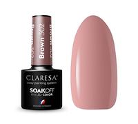 CLARESA Soakoff UV/LED Gel - Brown 302, 5 ml
