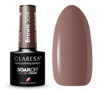 CLARESA SoakOFF UV/LED Gel - Brown 304, 5 ml