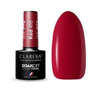 Claresa UV LED Nail Polish Collection Hybrid Manicure Soak Off Nail Polish Red No. 418 5 ml