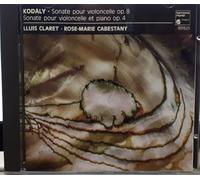 Claret - Kodaly; Sonata for Solo Cello