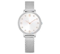 Clarica watch, Swiss Made, Metal bracelet, Silver Tone, Stainless steel