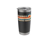 Clarice Retro 70s 80s Sunset Stripe Stainless Steel Insulated Tumbler