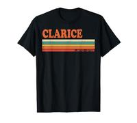 Clarice Retro Personalized First Name Vintage Stripes Value Graphic T-Shirt