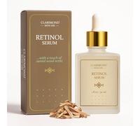 CLARIMOND Retinol Serum with a Touch of Santal Wood Scent, Enriched with Hyaluronic Acid for Deep Hydration, with Niacinamide and Aloe Vera for Calming and Brightening, Wrinkle Reduction.