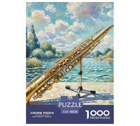 Clarinet 1000 Pieces Musical Instrument Jigsaw Puzzle Challenging Game for Adults for Family Decoraction Home Decoraction 38x26cm/1000pcs
