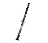 Clarinet Adult Clarinet B Flat Clarinet/Synthetic Wood Ebony Bakelite Black Wind Instrument Beginner Exam(Synthetic wood B)