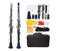 Clarinet Bb ABS B Flat Clarinet Set Eight Color Option Beginner Clarinet (Color : Dark Blue)