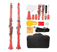 Clarinet Bb ABS B Flat Clarinet Set Eight Color Option Beginner Clarinet (Color : Pink)
