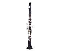 Clarinet Beginners 17 Keys E Tune Clarinet Ebony Wood Sliver Keys Musical Instrument With Case(Wood bakelite)