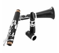 Clarinet Beginners B Flat Clarinet Hard Bakelite Body Performance Grade Instrument(Classic model for beginners)